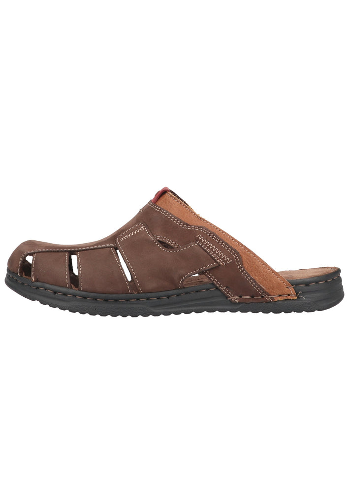 Rohde Pantoletten Nubukleder Dunkelbraun - surf4shoes