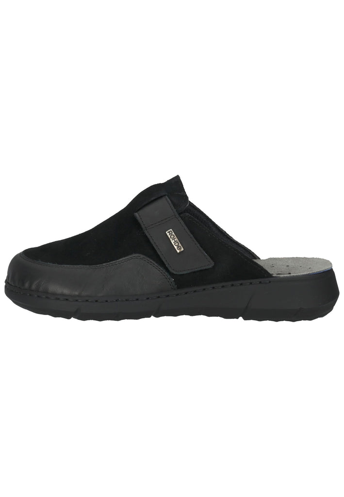 Rohde Clogs Nappaleder Schwarz - surf4shoes