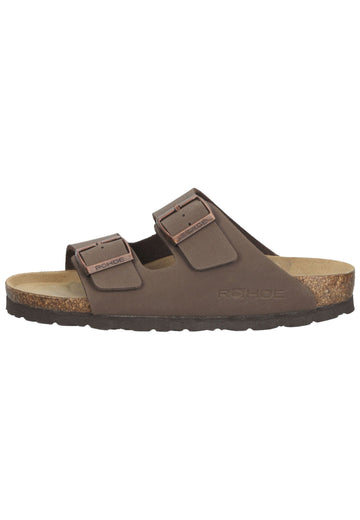 Rohde Pantoletten Lederimitat Mocca - surf4shoes