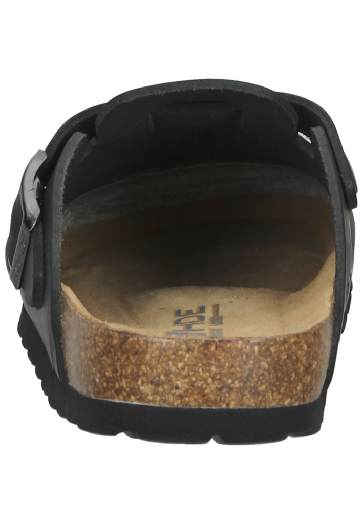 Rohde Pantoletten Leder Schwarz - surf4shoes