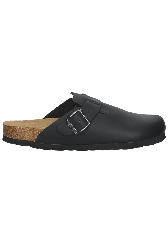 Rohde Pantoletten Leder Schwarz - surf4shoes