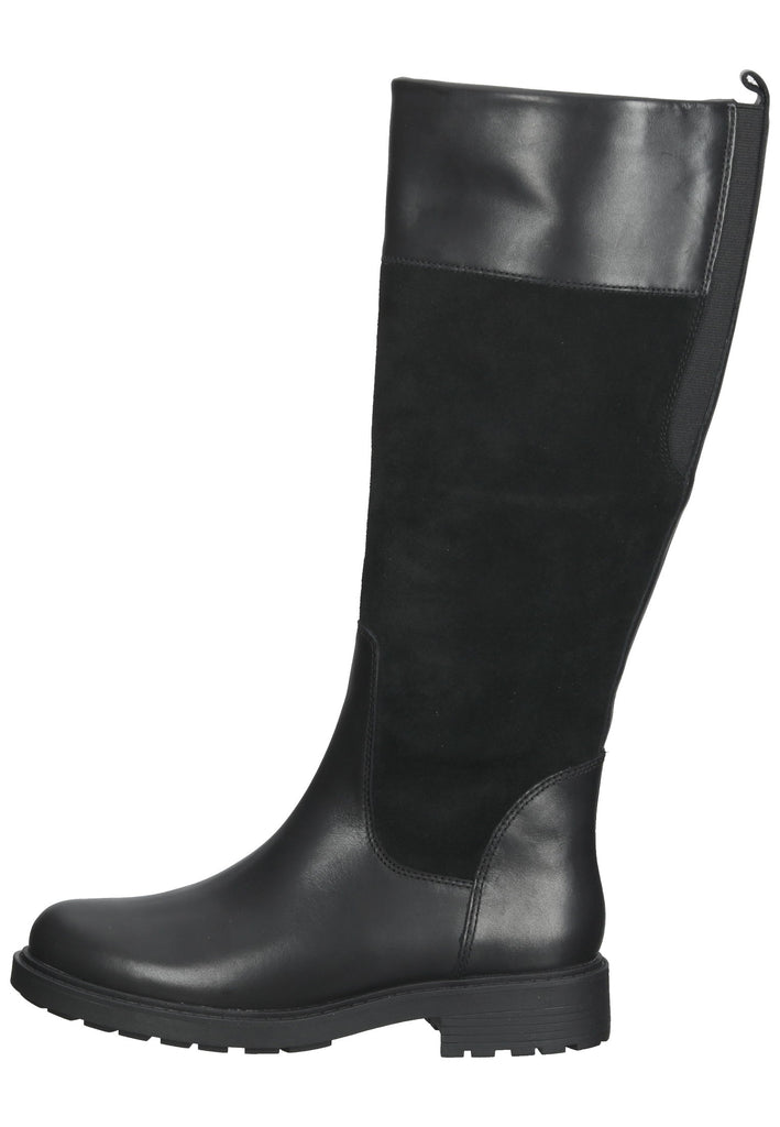 Clarks Stiefel Leder Schwarz Warmfutter - surf4shoes