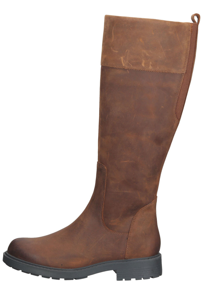 Clarks Stiefel Leder Tan Warmfutter - surf4shoes