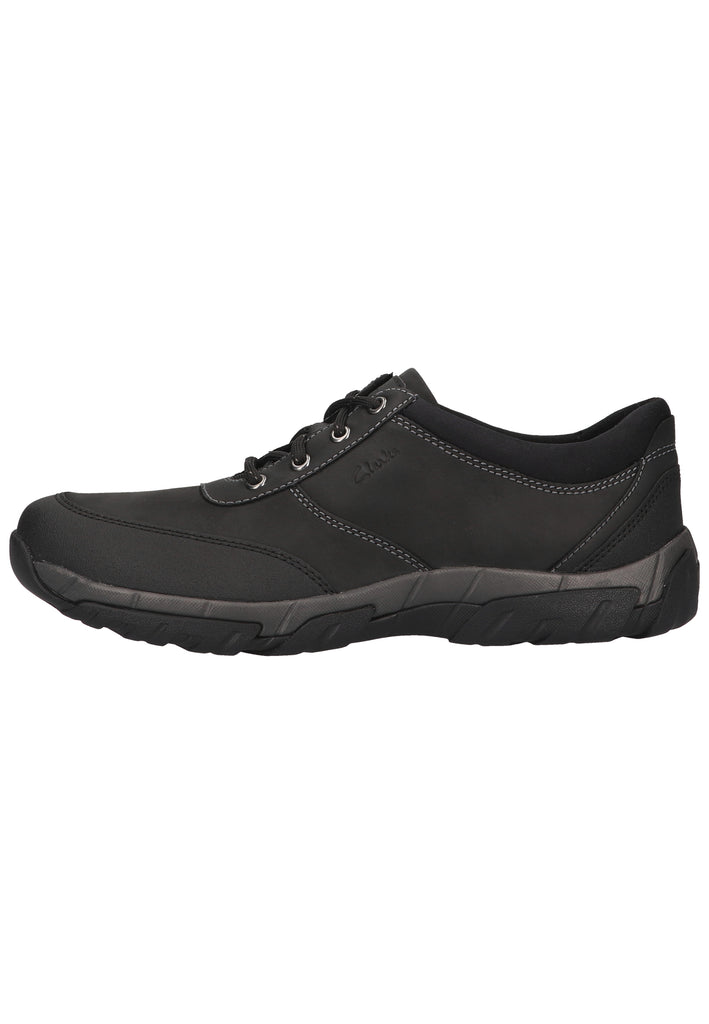 Clarks Halbschuhe Leder Schwarz - surf4shoes