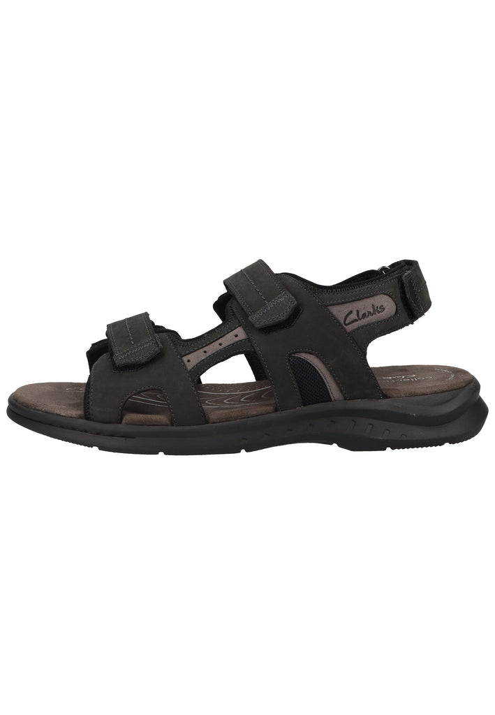 Clarks Sandalen Nubukleder Schwarz - surf4shoes