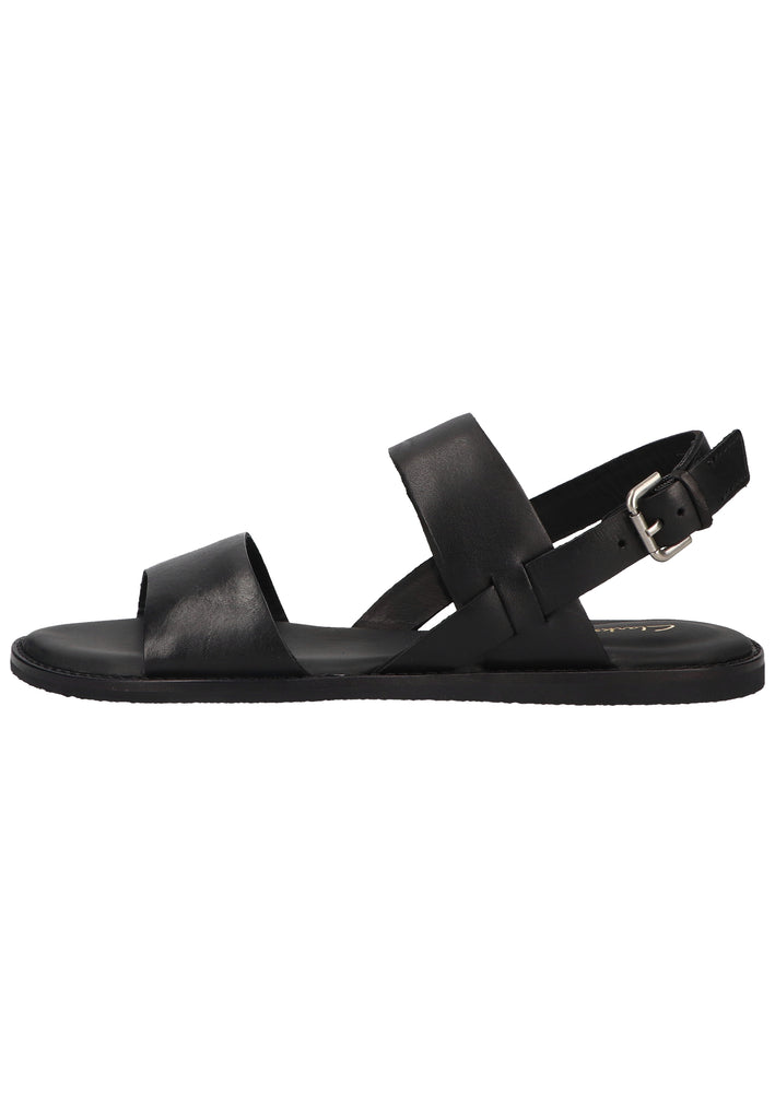 Clarks Sandalen Leder Schwarz - surf4shoes