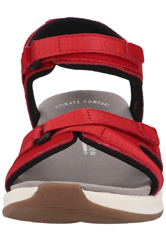 Clarks Sandalen Veloursleder/Textil Rot - surf4shoes