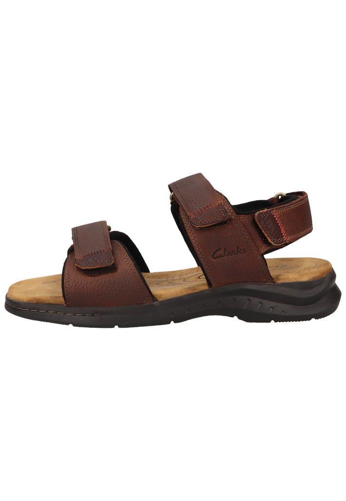 Clarks Sandalen Leder Braun - surf4shoes