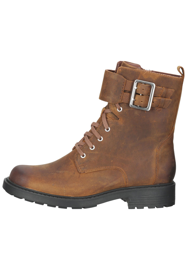 Clarks Stiefelette Leder Braun Warmfutter - surf4shoes