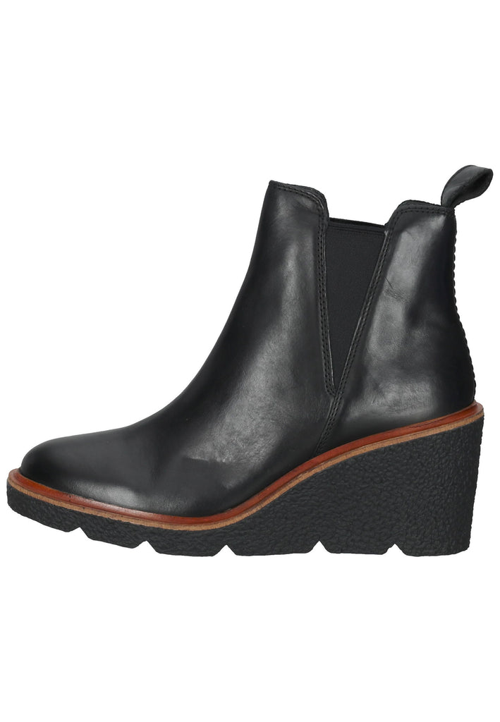 Clarks Stiefelette Leder Schwarz - surf4shoes