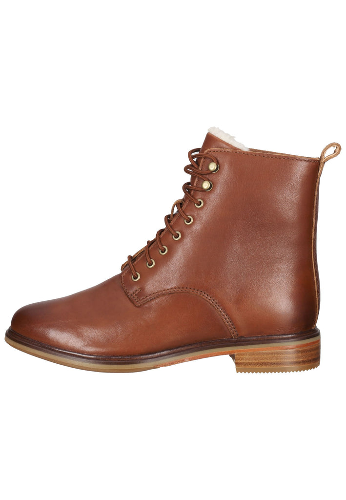 Clarks Stiefelette Leder Tan Warmfutter - surf4shoes