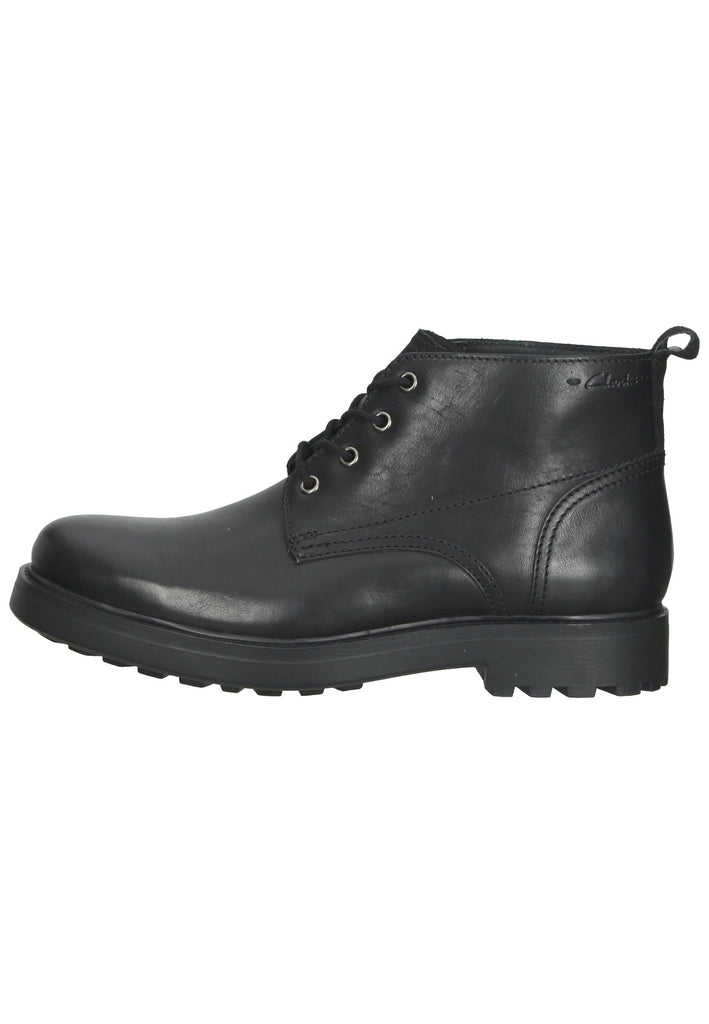Clarks Halbschuhe Leder Schwarz - surf4shoes