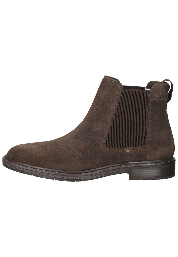 Clarks Stiefelette Veloursleder Braun - surf4shoes