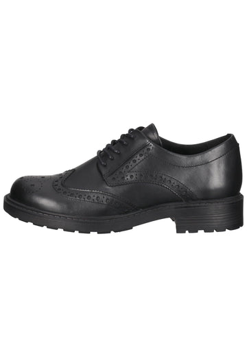 Clarks Halbschuhe Leder Schwarz - surf4shoes