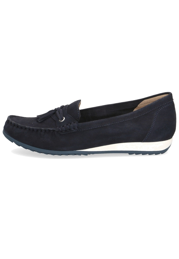 Caprice Slipper Veloursleder Ozean - surf4shoes