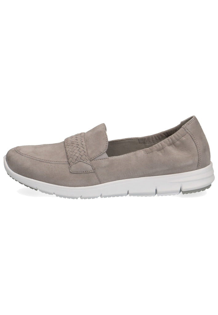 Caprice Slipper Veloursleder Hellgrau - surf4shoes