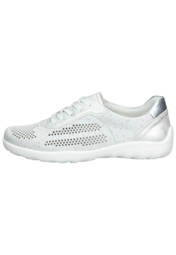 Remonte Sneaker Lederimitat/Textil Weiß/Silber - surf4shoes