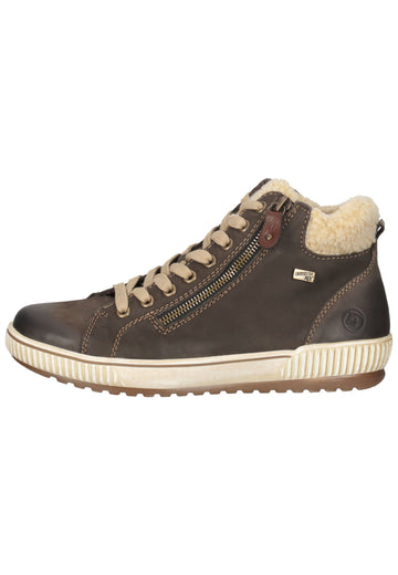 Remonte Sneaker Leder Beige/Grau Warmfutter - surf4shoes