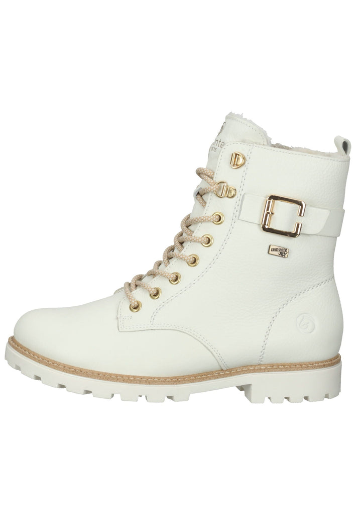 Remonte Stiefelette Glattleder Weiß Warmfutter - surf4shoes
