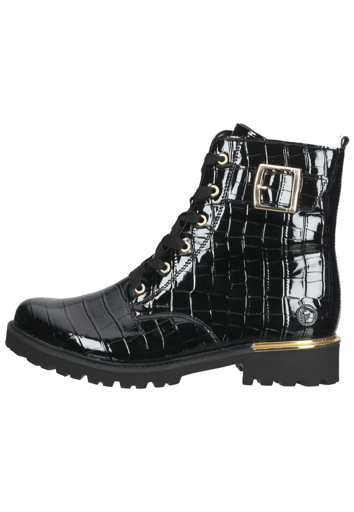 Remonte Stiefelette Lederimitat Schwarz - surf4shoes
