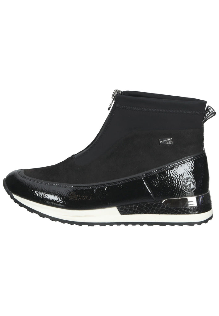 Remonte Sneaker Lederimitat Schwarz - surf4shoes
