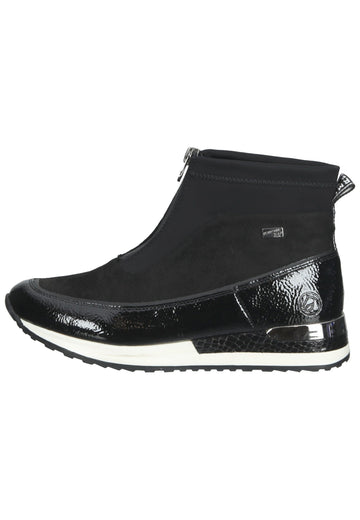 Remonte Sneaker Lederimitat Schwarz - surf4shoes