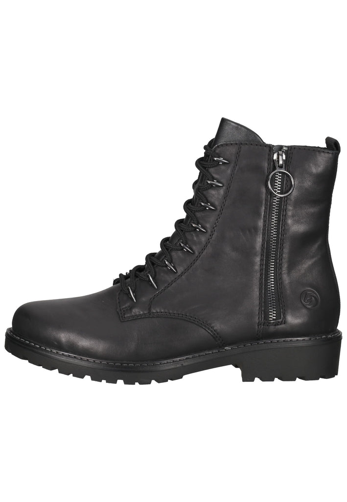 Remonte Stiefelette Glattleder Schwarz - surf4shoes