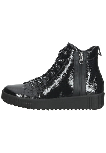 Remonte Sneaker Lederimitat Schwarz - surf4shoes
