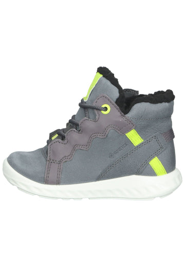 ecco Sneaker Nubukleder Grau Warmfutter - surf4shoes