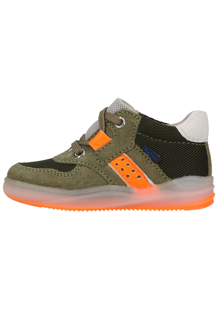 Richter Halbschuhe Veloursleder/Textil Grün/Kombi - surf4shoes
