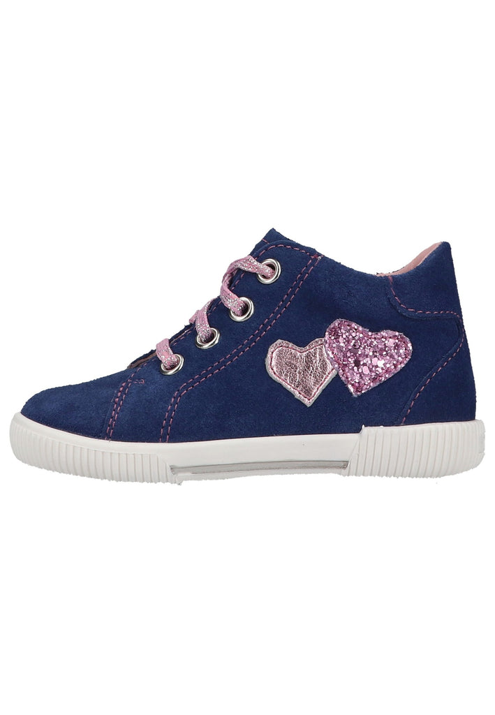Richter Halbschuhe Veloursleder/Textil Blau/Pink - surf4shoes