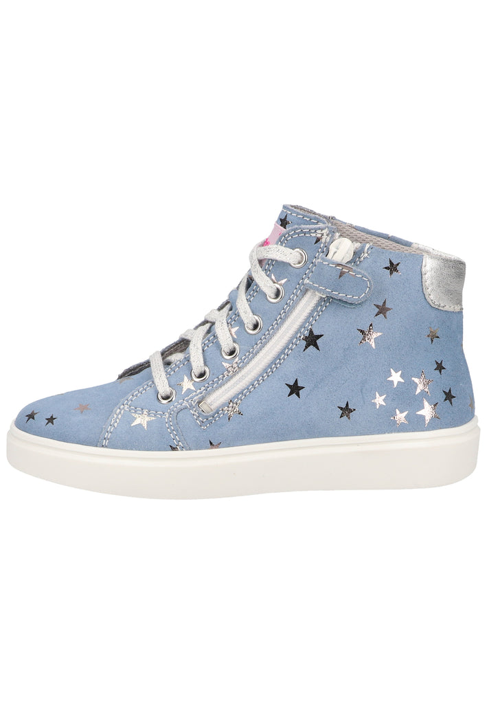 Richter Sneaker Veloursleder/Textil Hellblau/Silber - surf4shoes