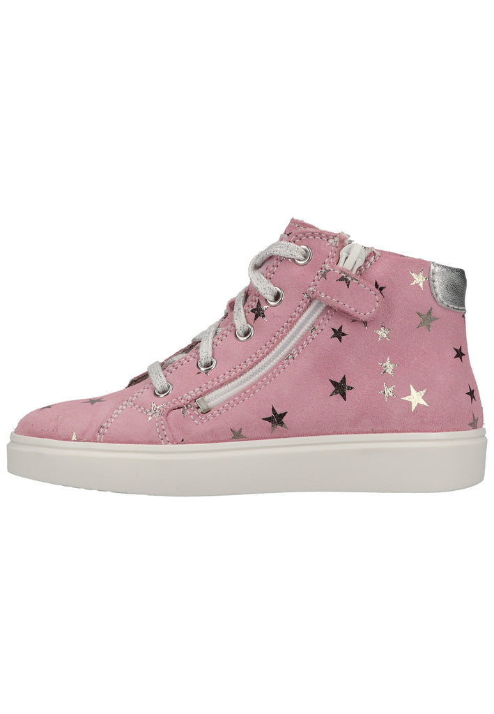 Richter Sneaker Veloursleder/Textil Rosa/Silber - surf4shoes