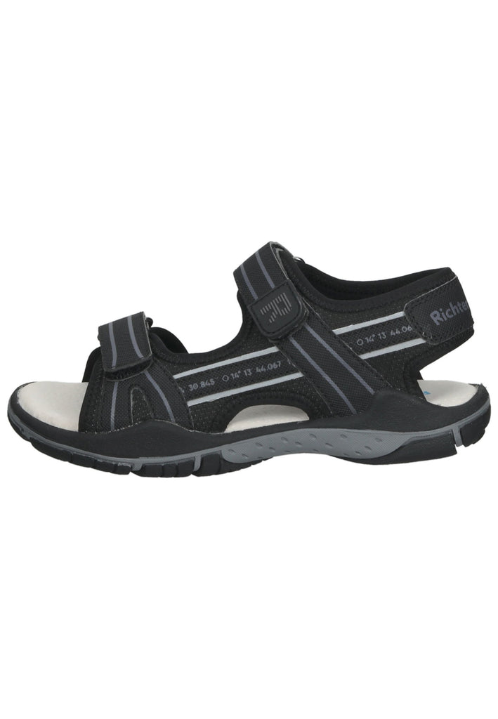 Richter Wanderschuhe Lederimitat/Textil Schwarz/Grau - surf4shoes