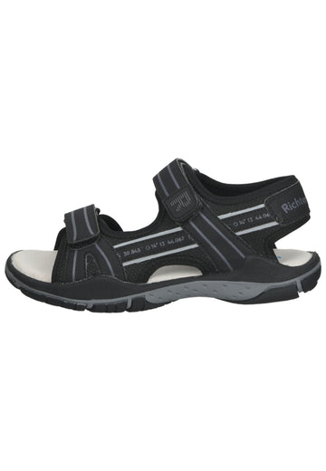 Richter Wanderschuhe Lederimitat/Textil Schwarz/Grau - surf4shoes