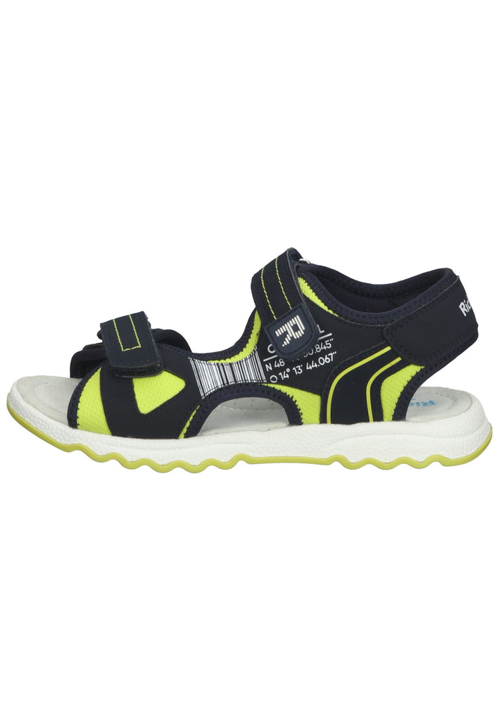 Richter Wanderschuhe Lederimitat/Textil Blau/Gelb - surf4shoes