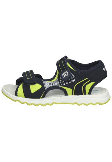 Richter Wanderschuhe Lederimitat/Textil Blau/Gelb - surf4shoes