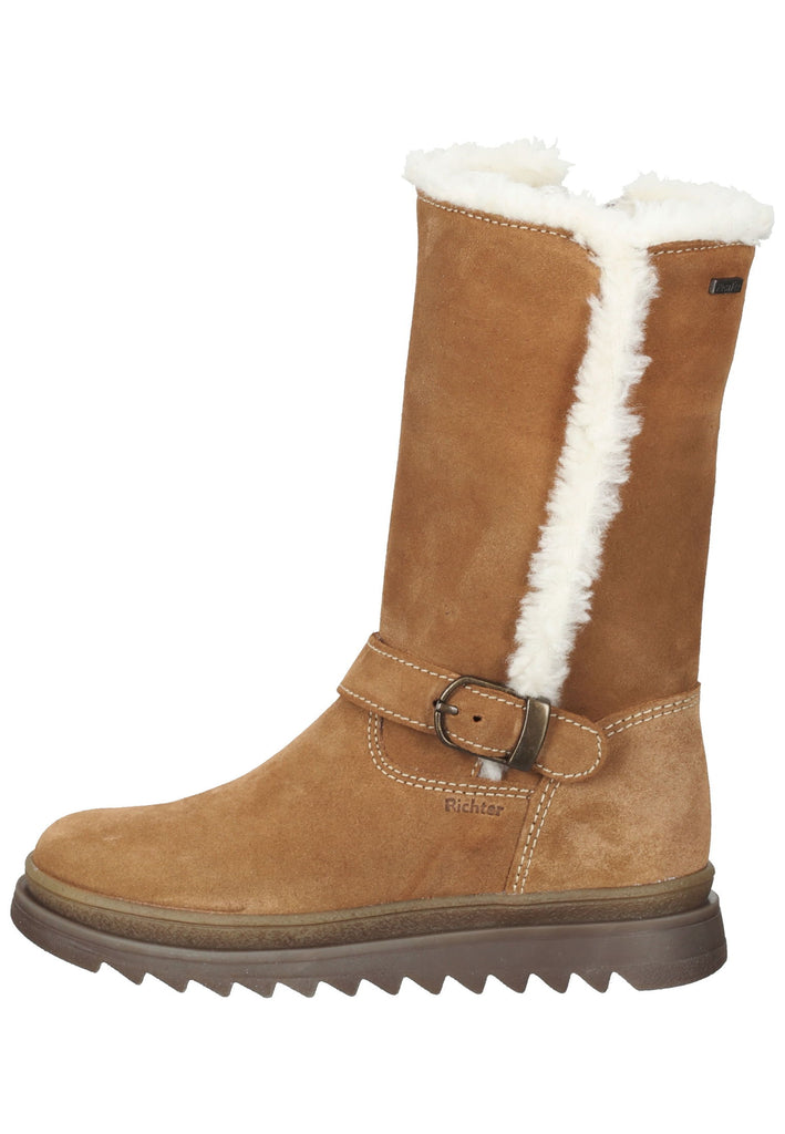 Richter Stiefel Veloursleder Cognac Warmfutter - surf4shoes