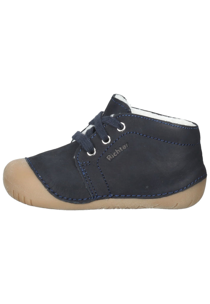 Richter Halbschuhe Nubukleder Blau Warmfutter - surf4shoes
