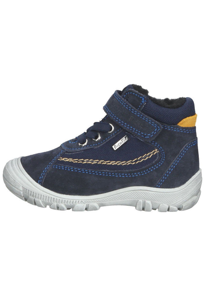Richter Stiefelette Leder Blau Warmfutter - surf4shoes