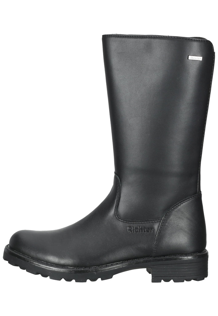Richter Stiefel Glattleder Schwarz - surf4shoes