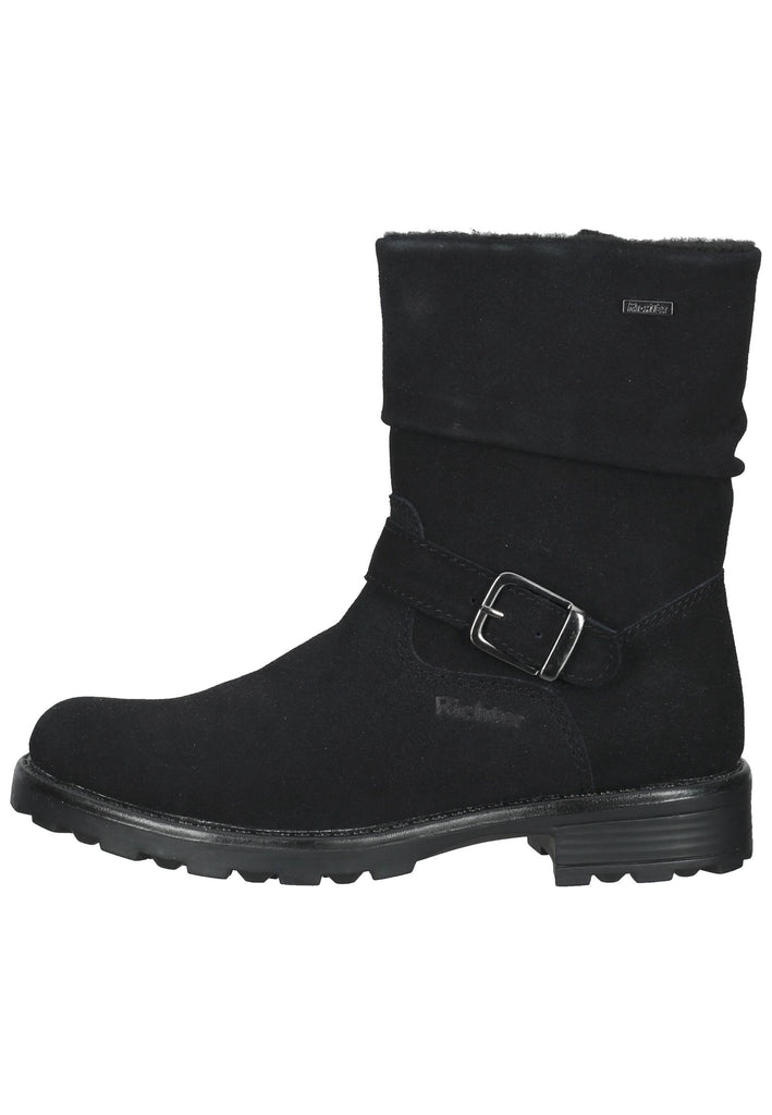 Richter Stiefelette Leder Schwarz - surf4shoes