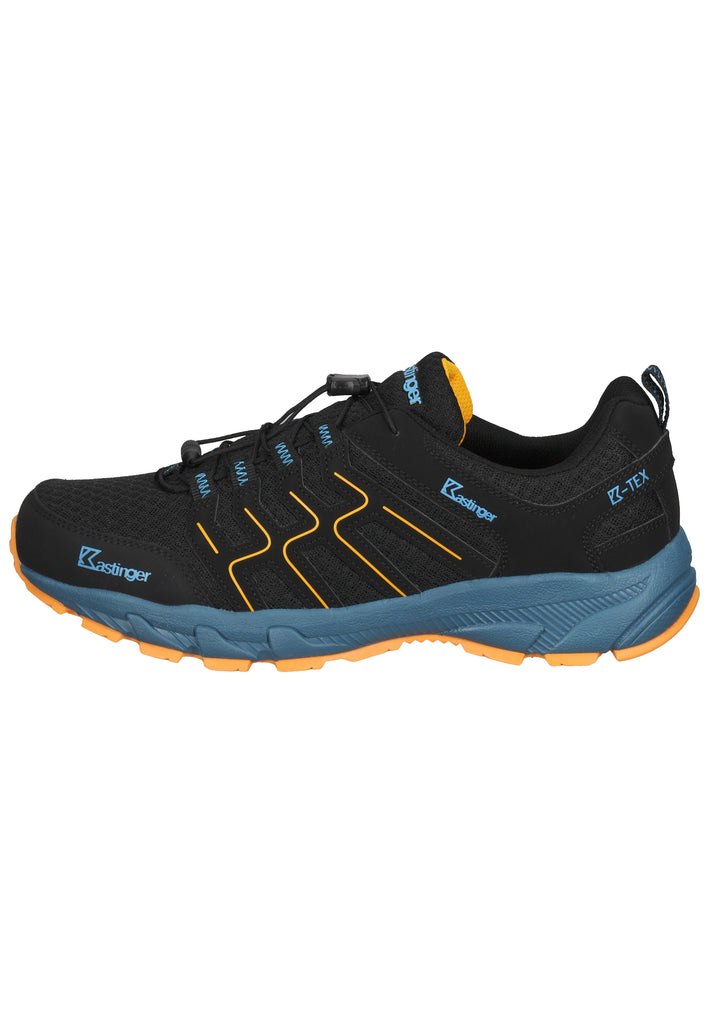Kastinger Wanderschuhe Lederimitat/Mesh Schwarz/Orange - surf4shoes