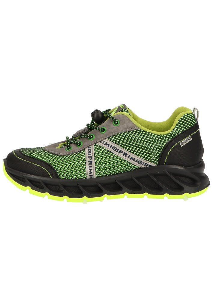 Primigi Sneaker Lederimitat Schwarz/Grün - surf4shoes