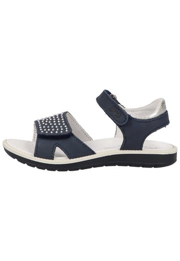 Primigi Sandalen Nubukleder Blau/Weiß - surf4shoes