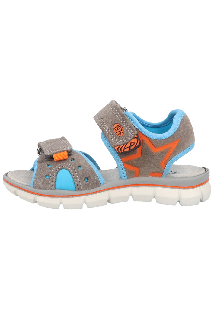 Primigi Sandalen Leder Grau/Hellblau - surf4shoes