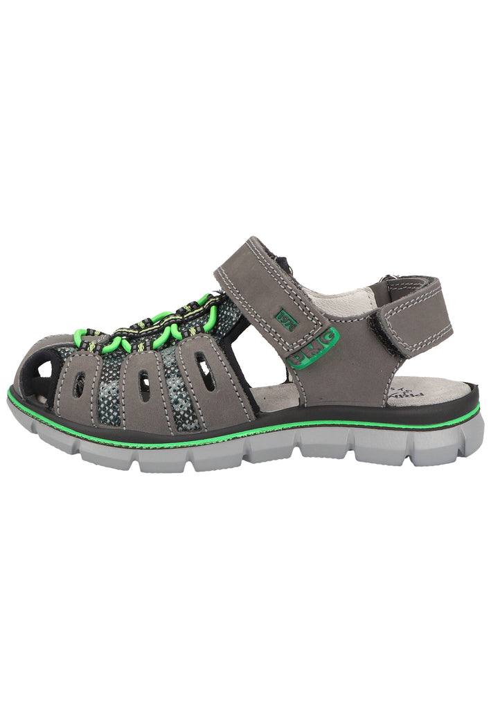 Primigi Sandalen Nubukleder/Textil Grau/Grün - surf4shoes