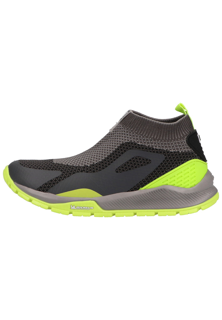 Primigi Sneaker Lederimitat/Textil Grau/Grün - surf4shoes