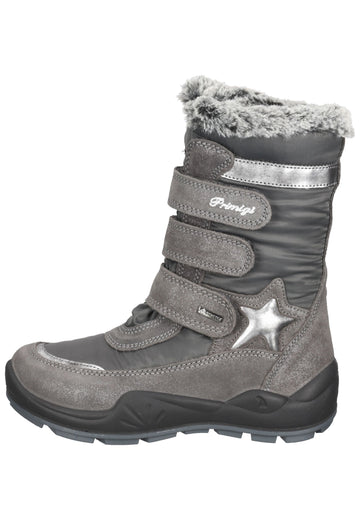 Primigi Stiefelette Leder Grau Warmfutter - surf4shoes