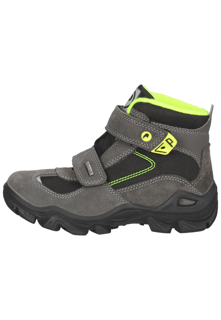 Primigi Sneaker Leder Grau/Schwarz Warmfutter - surf4shoes